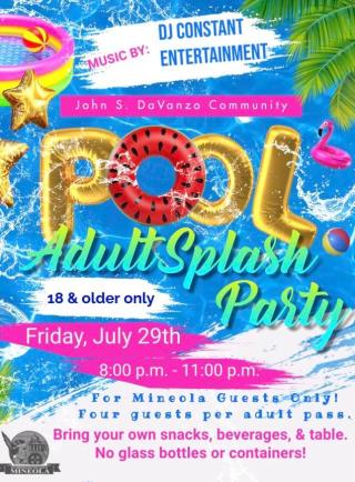 Splash Party flyer