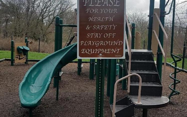 Playgrounds Closed Sign